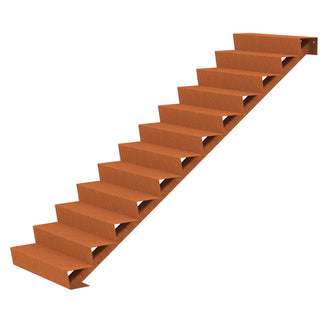 Corten Steel Outdoor Garden Steps (6744057479228)