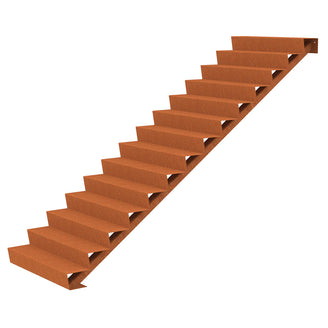 Corten Steel Outdoor Garden Steps (6744057479228)