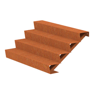 Corten Steel Outdoor Garden Steps (6744057479228)