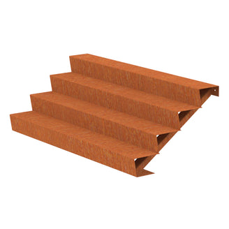 Corten Steel Outdoor Garden Steps (6744057479228)