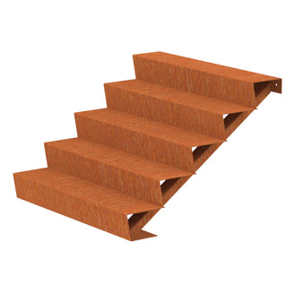 Corten Steel Outdoor Garden Steps (6744057479228)