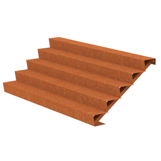 Corten Steel Outdoor Garden Steps (6744057479228)