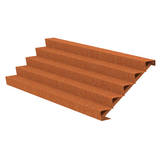 Corten Steel Outdoor Garden Steps (6744057479228)