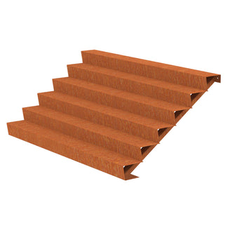 Corten Steel Outdoor Garden Steps (6744057479228)