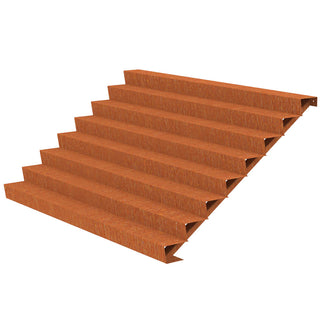 Corten Steel Outdoor Garden Steps (6744057479228)