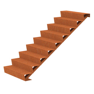 Corten Steel Outdoor Garden Steps (6744057479228)