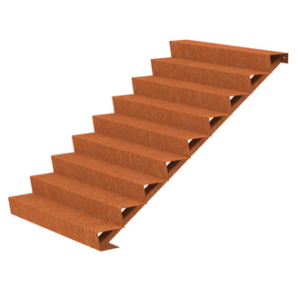 Corten Steel Outdoor Garden Steps (6744057479228)