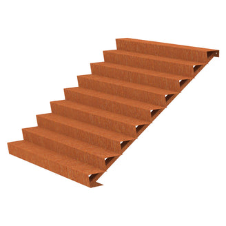 Corten Steel Outdoor Garden Steps (6744057479228)