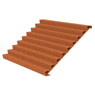 Corten Steel Outdoor Garden Steps (6744057479228)