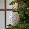 Rustic White Pinecone Bauble (4649580265532)