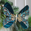 Art Deco Leopard Print Velvet Butterfly Clip Decoration (6649792036924)