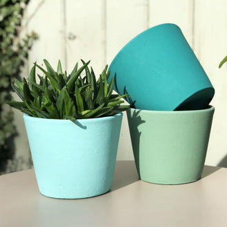 Colourful Painted Plant Pot (4653066289212)