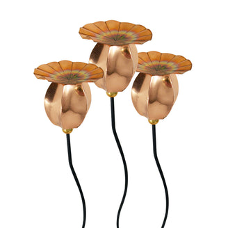 Copper Poppy Seedhead Stakes (4651875336252)