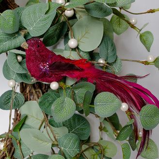 Fancy Festive Feather Bird Decorations (7152916725820)