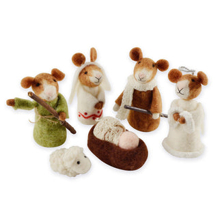 Nativity Scene Felt Mice (4650070900796)