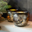 Antiqued Mirrored Silver Glass Votive (7153048027196)