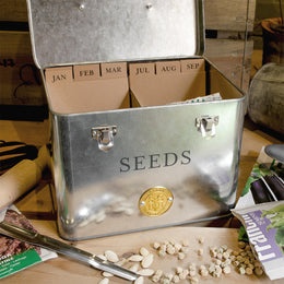 Galvanised Seed Organiser Tin