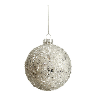 Silver Confetti Covered Bauble (4651926913084)