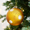 Gold Mirror Spot Glass Bauble (4653364543548)