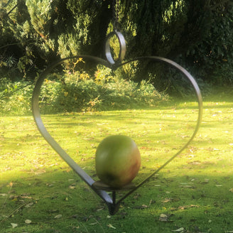 Copper Heart Apple Bird Feeder (4666012467260)