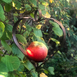 Copper Heart Apple Bird Feeder (4666012467260)