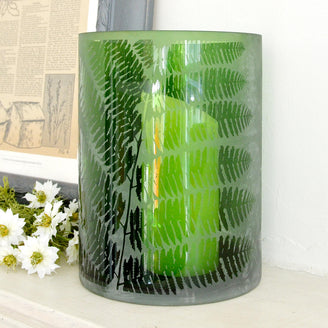 Fern Leaf Hurricane Lantern (4651877072956)