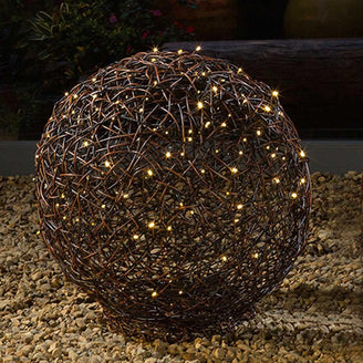 Lighted LED Brown Sphere 35cm (4647964934204)