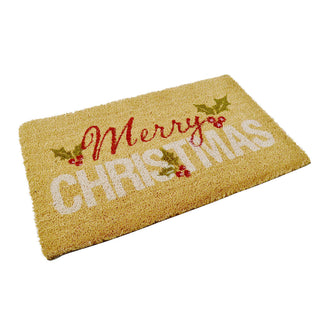 Merry Christmas Coir Doormat (4650097377340)