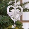 Pair of Silver Hanging Heart Decorations (4649091235900)