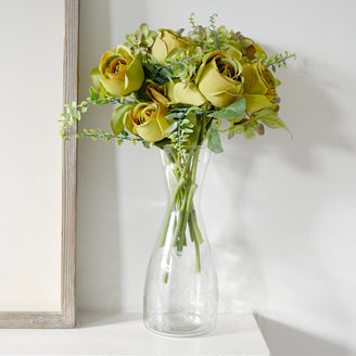 Rose and Hydrangea Green Arrangement (6584052318268)