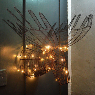 Rustic Wire Moose Head (4649584295996)