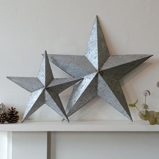 Zinc Metal Christmas Stars (7152919445564)