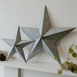 Zinc Metal Christmas Stars (7152919445564)