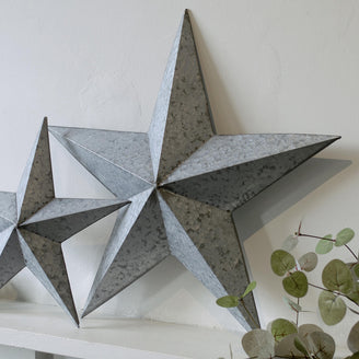 Zinc Metal Christmas Stars (7152919445564)