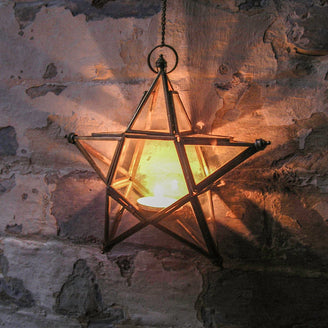 Kasbah Brass Star Lantern (4646937460796)