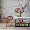 Pair of Copper Wire Bird Sculpture (4653407404092)