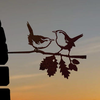 Metalbird Pair of Wrens Silhouette (6594766766140)