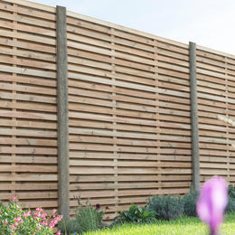 Double Slatted Fence Panels