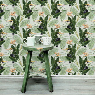 Birds of Paradise Feature Wallcovering (4651960827964)