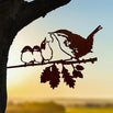 Metalbird Wren & Chicks Silhouette (6594766078012)