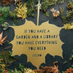 Leaf Hanging Decoration- If you have a garden and a library you have everything you need (7161512329276)