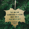 Leaf Hanging Decoration - The love of gardening is a seed once sown (7163300708412)