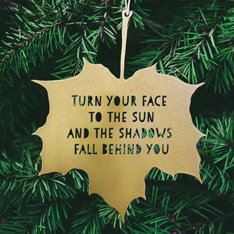 Leaf Hanging Decoration - Turn your face to the sun (7163298086972)