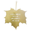 Leaf Hanging Decoration - When robins appear loved ones are near... (7161510068284)