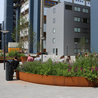 Retaining Walls Corten - Outside Curve (7143706853436)