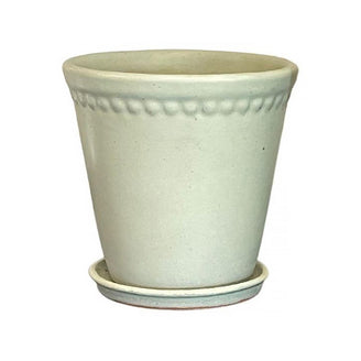 Lacepot Edged Glazed Plant Pot Mixed Blues (7138279784508)