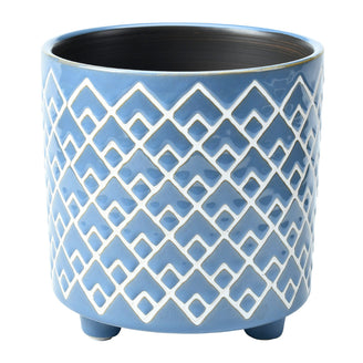 Bilbao Blue Glazed Pots (6960239870012)