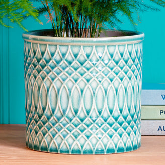 Moroccan Blue Plant Pot (6960231972924)