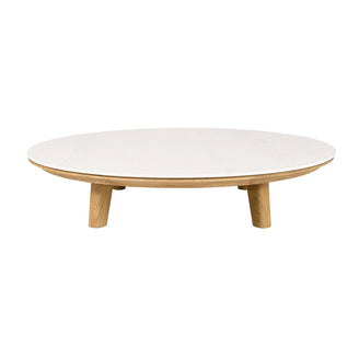 Aspect  Round Teak Coffee Table Base (6774471917628)