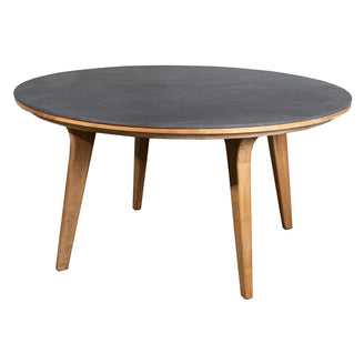 Aspect Round Teak Dining Table Base (4713606381628)